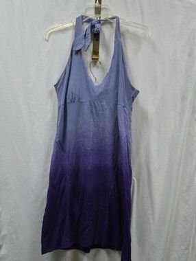 Athleta Purple Ombre Halter Sundress